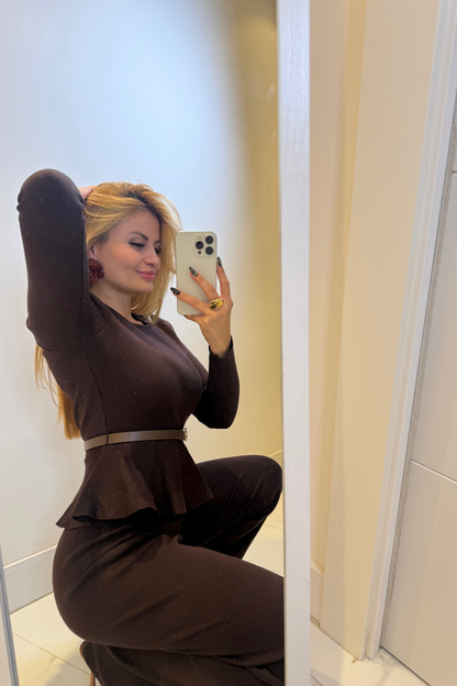 Conjunto Carolina - Chocolate