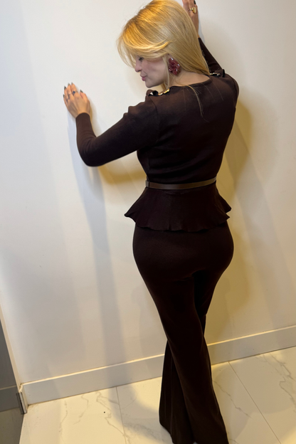 Conjunto Carolina - Chocolate