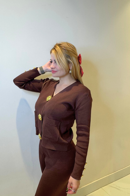 Conunto Botones - Chocolate